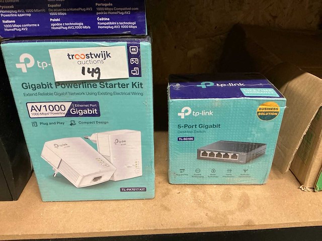 Tp-link av1000 powerline starter kit (6x) - afbeelding 3 van  3