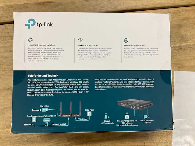 Tp link dsl internet box 3 - afbeelding 3 van  3