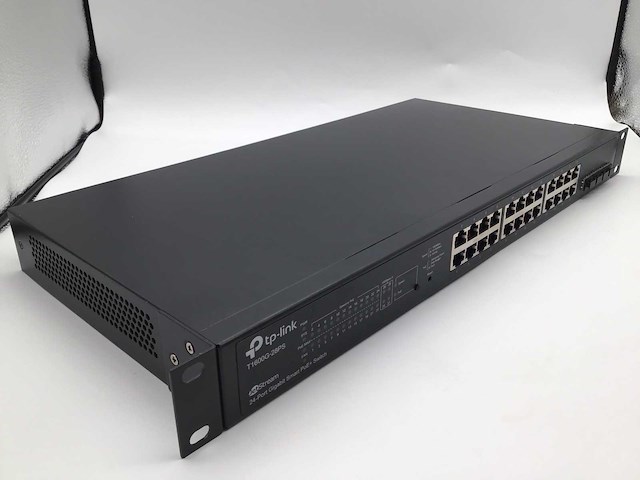 Tp-link jetstream omada t1600g-28ps 28 port gigabit poe+ switch - afbeelding 1 van  5