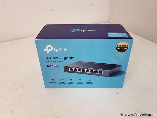 Tp-link netwerkswitch tl-sg108 - afbeelding 1 van  6
