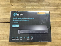 Tp-link tl-sg2008p jetstream 8-port gigabit smart poe+ switch - afbeelding 1 van  2