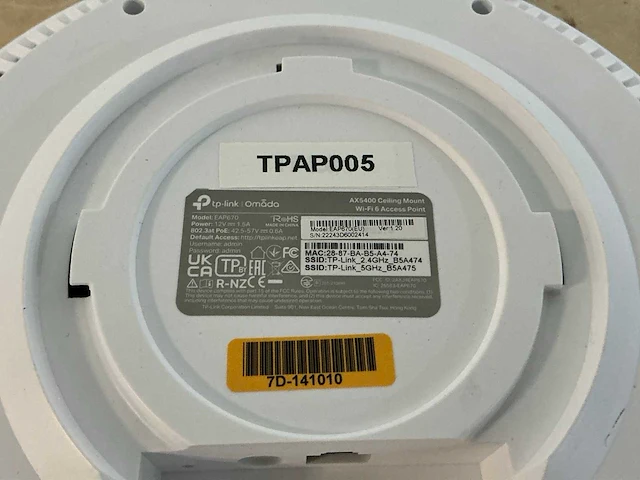 Tp-link tp-link eap670 accesspoint - afbeelding 3 van  3