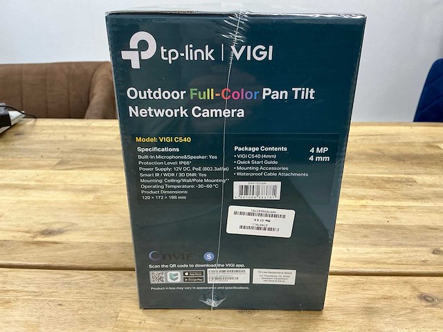 Tp-link vigi c540 outdoor full color pan tilt network camera - afbeelding 2 van  2