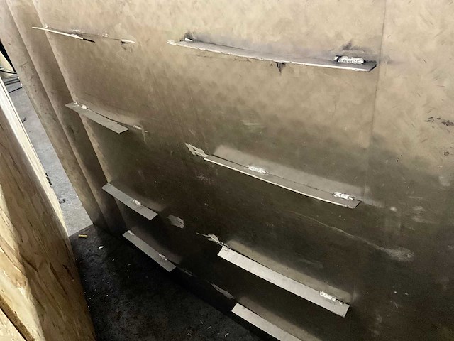 Traanplaat aluminium 150x102x0,4cm goot 165x17,5x10,5cm - afbeelding 3 van  3