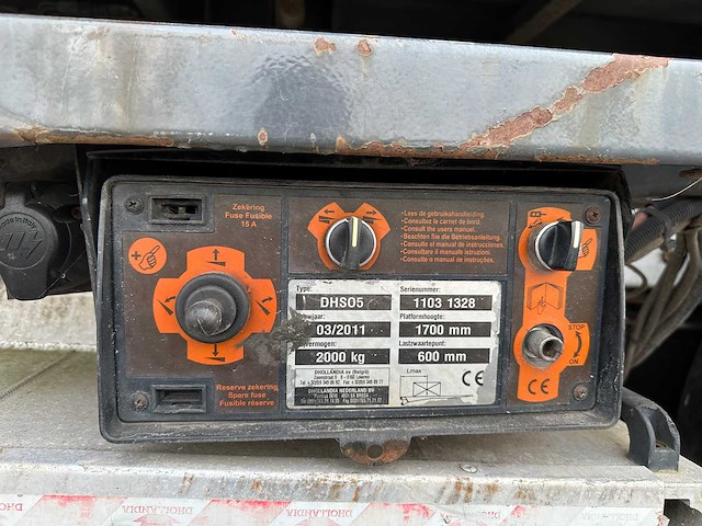 Tracon trailers 2011 tb1218 lzv oplegger ol-77-lb - afbeelding 24 van  33