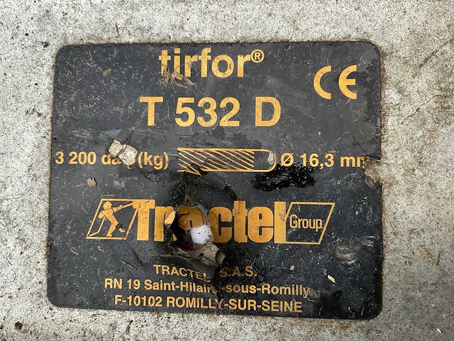 Tractel t532d staaldraad takel - afbeelding 7 van  7