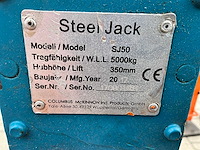 Tractel/steel jack/ cm bison top 5t/ sj50 dommekracht (4x) - afbeelding 3 van  12