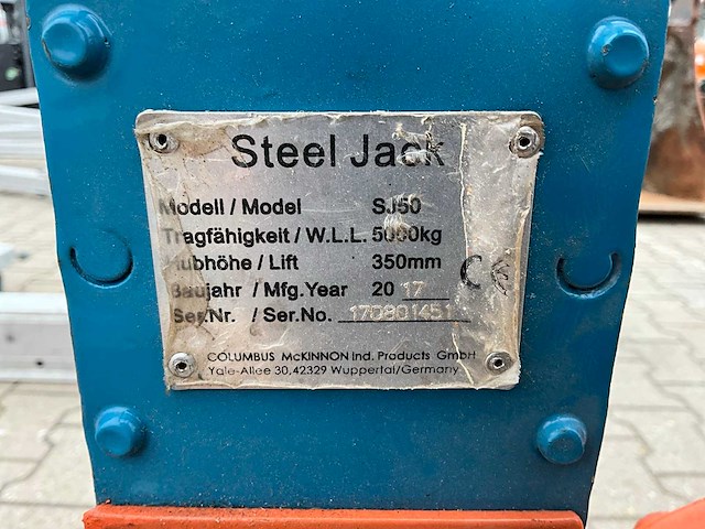 Tractel/steel jack top 5t/ sj50 dommekracht (3x) - afbeelding 8 van  9