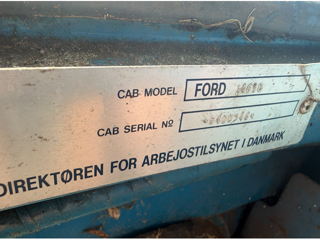 Tractor, ford, 4610, blauw, 1986 - afbeelding 9 van  10