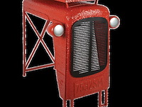 Tractor hangtafel, esschert design, iho 33, rood - afbeelding 3 van  7