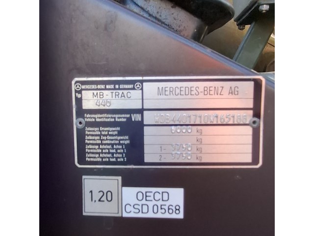 Tractor, mercedes-benz, mb trac 440 - afbeelding 25 van  39