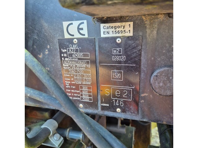 Tractor met grondfrees, claas, 310 axos - afbeelding 2 van  14