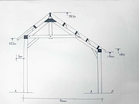 Traditionele douglas kapschuur 1540x360x325 cm - afbeelding 10 van  18