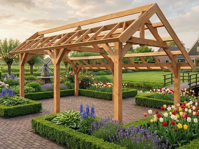 Traditionele douglas kapschuur 960x360x325 cm - afbeelding 1 van  18