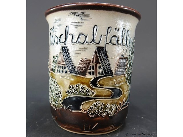 Traditionele duitse keramieken/gres pot - afbeelding 3 van  5