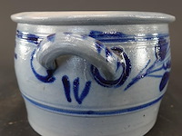 Traditionele keulse pot (of boterpot) van geglazuurd steengoed (gres) - afbeelding 4 van  5