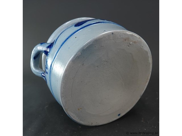 Traditionele keulse pot (of boterpot) van geglazuurd steengoed (gres) - afbeelding 5 van  5