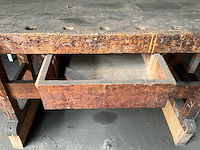 Traditionele schrijnwekersbank 214x65x100cm - afbeelding 1 van  3