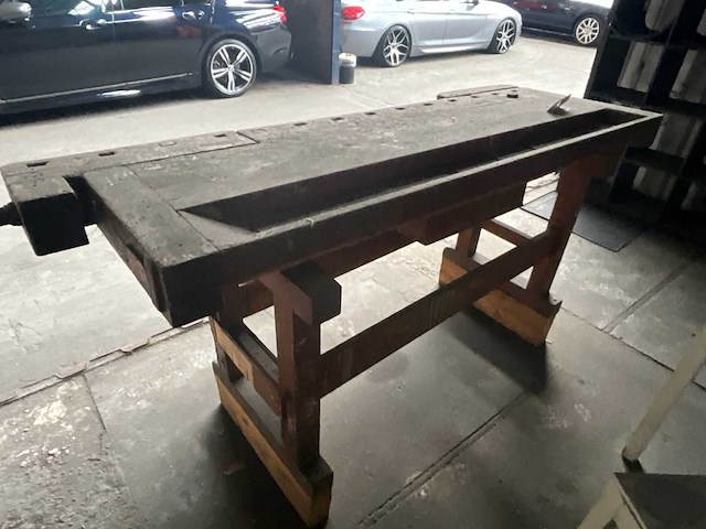 Traditionele schrijnwekersbank 214x65x100cm - afbeelding 3 van  3