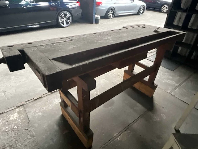 Traditionele schrijnwekersbank 214x65x100cm - afbeelding 1 van  3