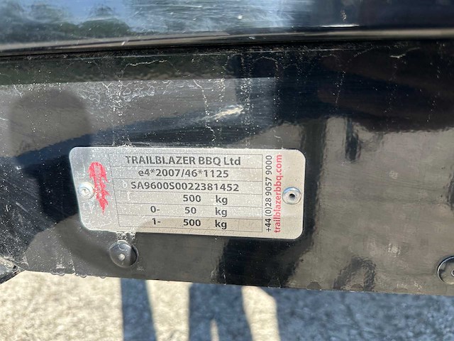 Trailblazer bbq 600s grillmaster bbqwagen - afbeelding 5 van  14