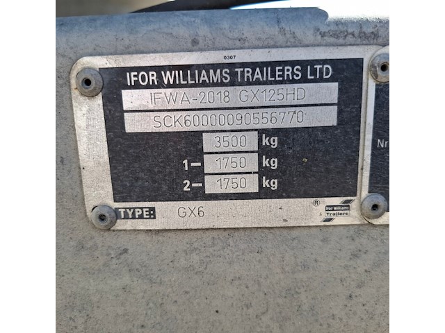 Trailer, ifor williams, gx6, 2009 - afbeelding 5 van  29