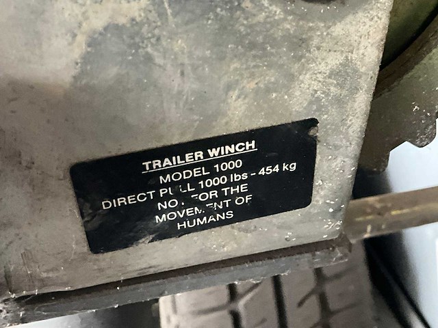 Trailer winch 1000 aanhangwagen - afbeelding 5 van  7
