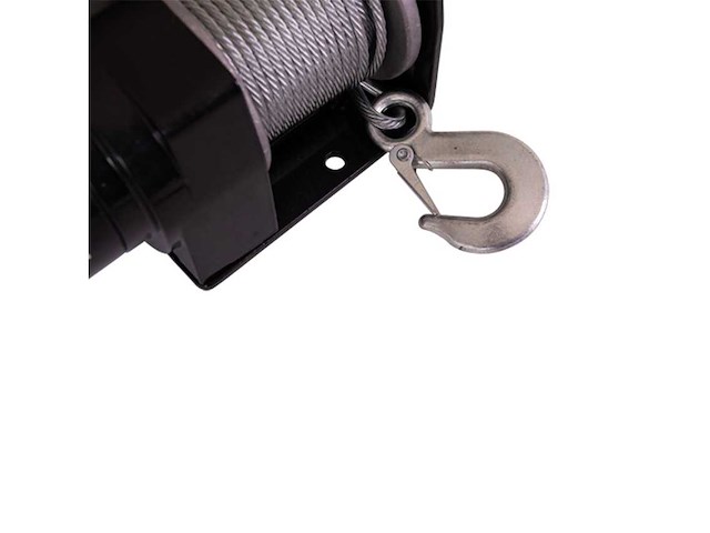 Trailergear kabellier elektrisch 12v, 2000 lbs elektrische kettingtakel - afbeelding 4 van  5