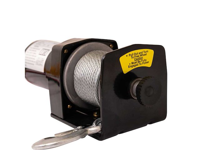 Trailergear kabellier elektrisch 12v, 2000 lbs elektrische kettingtakel - afbeelding 3 van  5