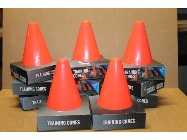 Traings voetbal pilonnen set van 4 stuks 1 set 1x in krat q - afbeelding 3 van  3