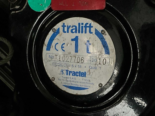 Tralift kettingtakel (4x) - afbeelding 2 van  3