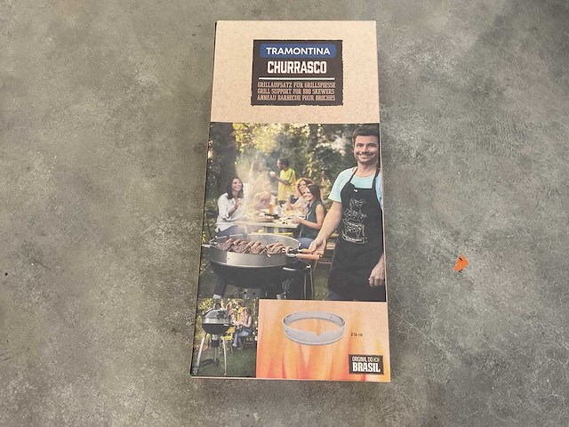 Tramontina churrasco 56cm rvs bbq opzetring - afbeelding 1 van  3