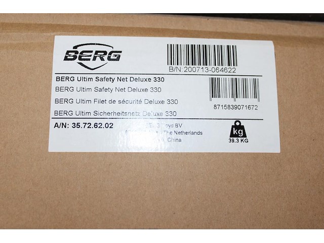 Trampoline berg ultim champion regular 330 grey, afm. 330 x 220 x 90 cm, incl. safety net berg en afdekhoes... - afbeelding 3 van  3