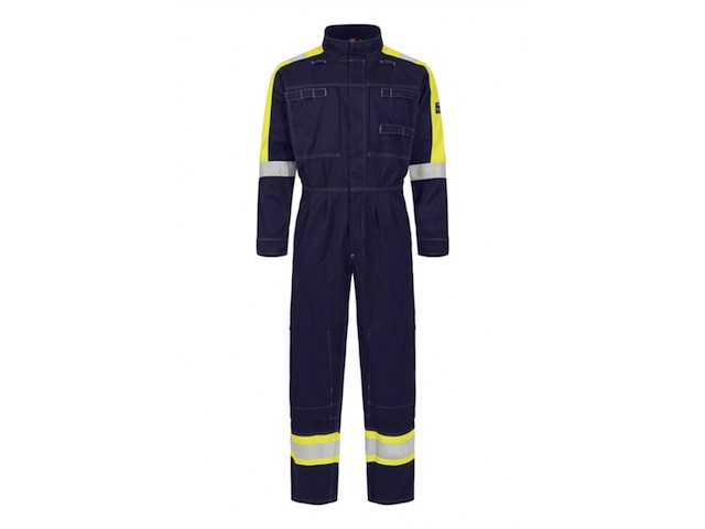 Tranemo mouwloos boilersuit cantex 57 geel/marineblauw l - afbeelding 1 van  1