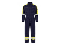Tranemo mouwloos boilersuit cantex 57 geel/marineblauw l - afbeelding 1 van  1