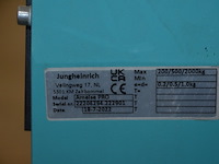 Tranpallet lichtblauw met weeginstallatie jungheinrich ameise - afbeelding 9 van  9