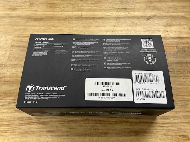 Transcend jetdrive 855 960gb thunderbolt pcle ssd upgrade kit for mac - afbeelding 2 van  2