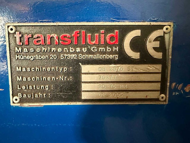 Transfluid - 2005 - db 2076 st - pijp- en buisbuiger - afbeelding 8 van  8