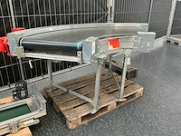 Transnorm transportband bocht 90 graden met motor