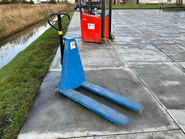 Transpalette grande levee 6140gl1 hoogliftpalletwagen - afbeelding 1 van  7