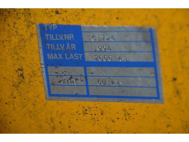 Transpallet geel macii max 2000kg - afbeelding 6 van  6