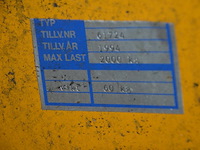 Transpallet geel macii max 2000kg - afbeelding 6 van  6
