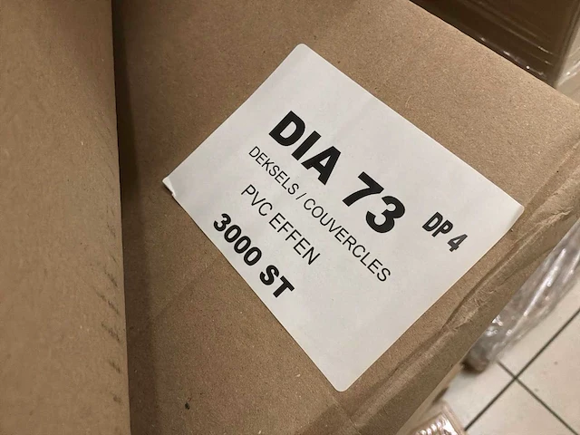 Transparante kunststof kokers met deksels (ø 73 mm) (13600x) - afbeelding 4 van  4