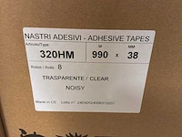 Transparante verpakkingstape (990 m x 38 mm) (256x) - afbeelding 3 van  3