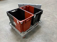 Transport dolly met 2 bakken en deksel (5x) - afbeelding 2 van  9