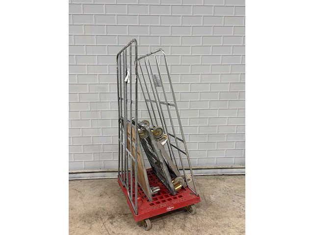 Transport dolly met rolcontainer (3x) - afbeelding 1 van  3