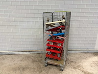 Transport dolly met rolcontainer (8x) - afbeelding 1 van  4