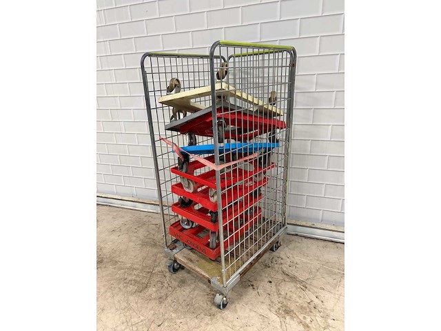Transport dolly met rolcontainer (8x) - afbeelding 2 van  4