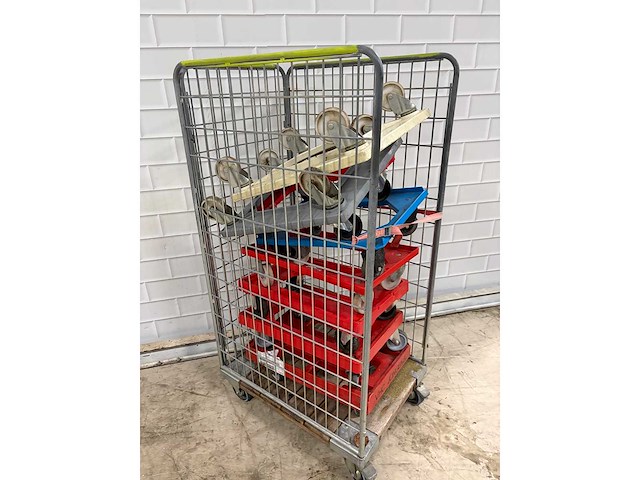 Transport dolly met rolcontainer (8x) - afbeelding 3 van  4