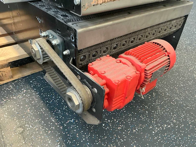 Transportband rollenbaan breed met motor (3x) - afbeelding 3 van  15